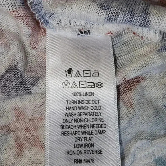 C&C California Linen Red White & Blue Stars Patriotic Tank Top Plus Size 1X 2X - Picture 5 of 7